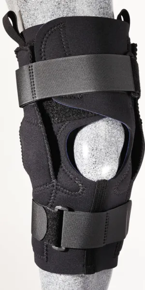 Neoprene "The Hybrid" Knee Brace (K67-MP). Multi-Positional Hinge. Precise Angle Settings.