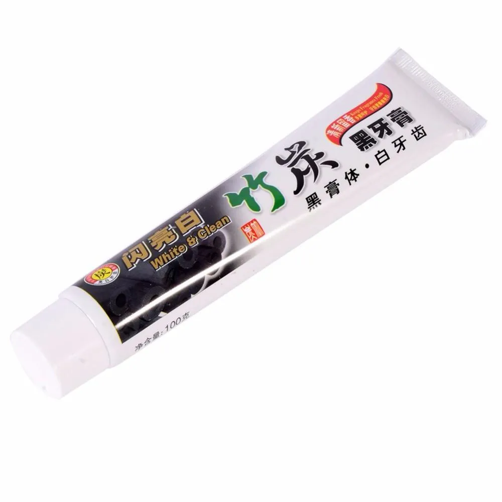 New Bamboo Black Charcoal Toothpaste All-purpose Teeth Whitening, free shipping