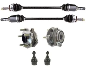 New Front Axles Hubs Ball Joints fits for Subaru Forester 09-13 Non Turbo 6pc