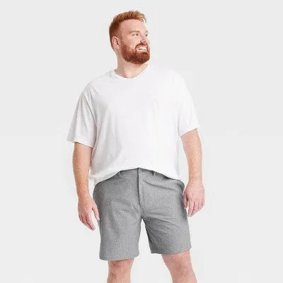 New - Men's Big & Tall 9" Hybrid Swim Shorts - Goodfellow & Co Gray 50