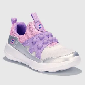 New - S Sport By Skechers Girls' Denise Colorblock Sneakers - Pink/Purple/Silver 1