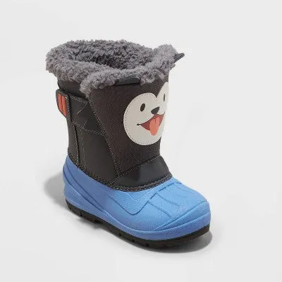 New - Toddler Boys' Frankie Winter Boots - Cat & Jack Blue 9T