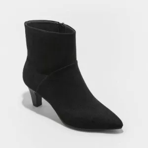 New - Women's Frances Ankle Boots - Universal Thread Black 6.5