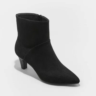 New - Women's Frances Ankle Boots - Universal Thread Black 6.5