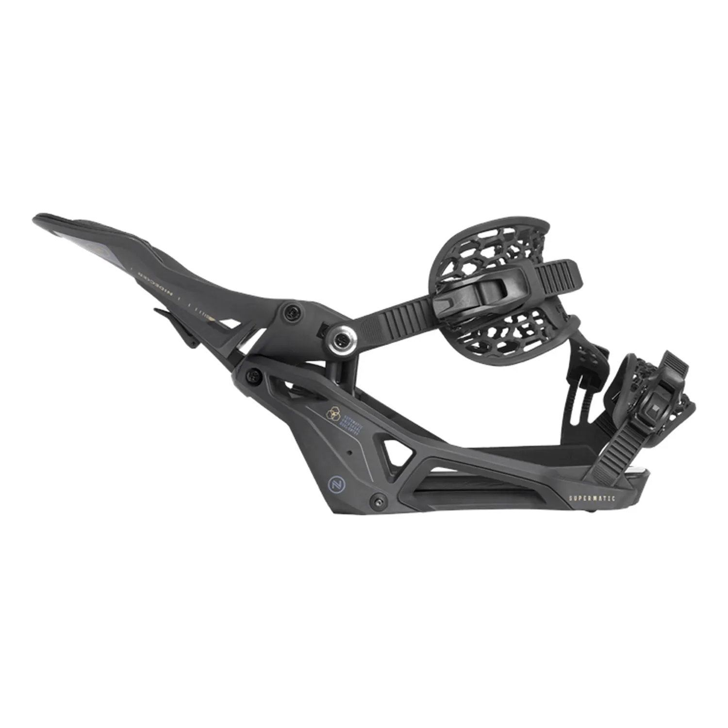 Nidecker Supermatic Snowboard Bindings 2025 Black