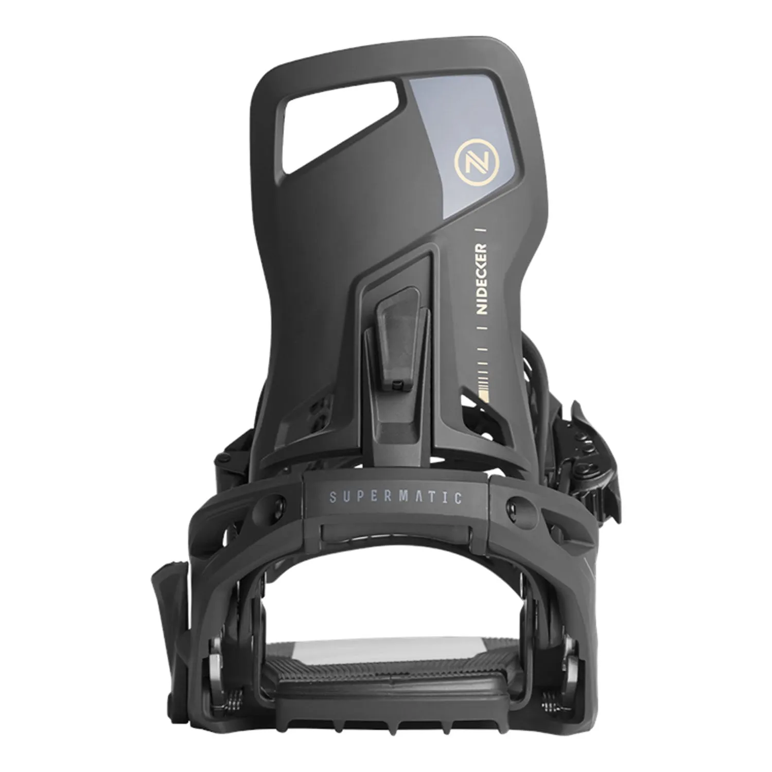 Nidecker Supermatic Snowboard Bindings 2025 Black