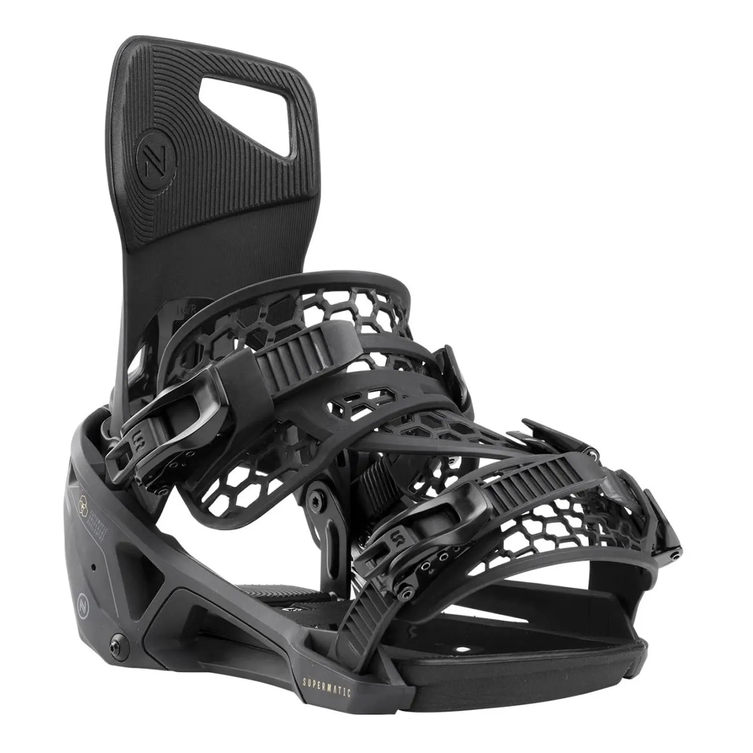 Nidecker Supermatic Snowboard Bindings 2025 Black