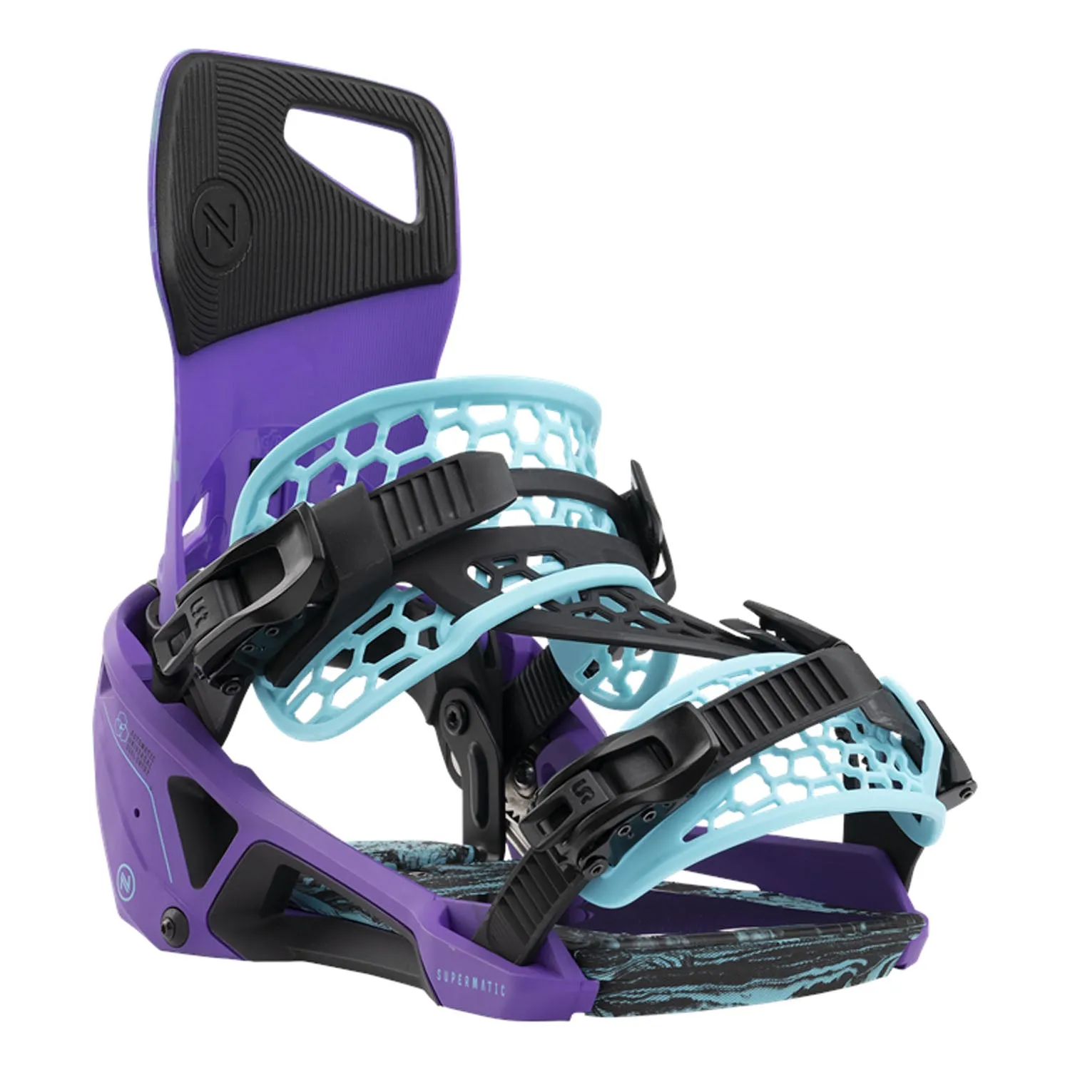 Nidecker Supermatic Snowboard Bindings 2025 Joker Purple