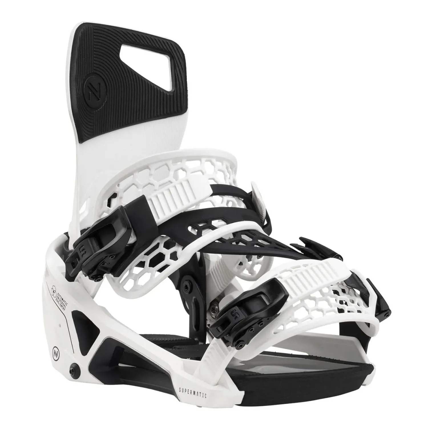 Nidecker Supermatic Snowboard Bindings 2025 White