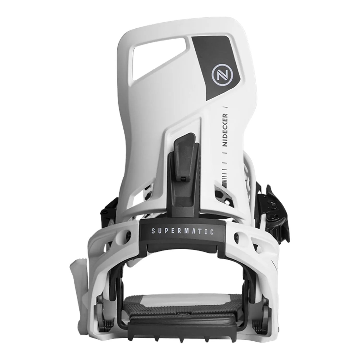 Nidecker Supermatic Snowboard Bindings 2025 White