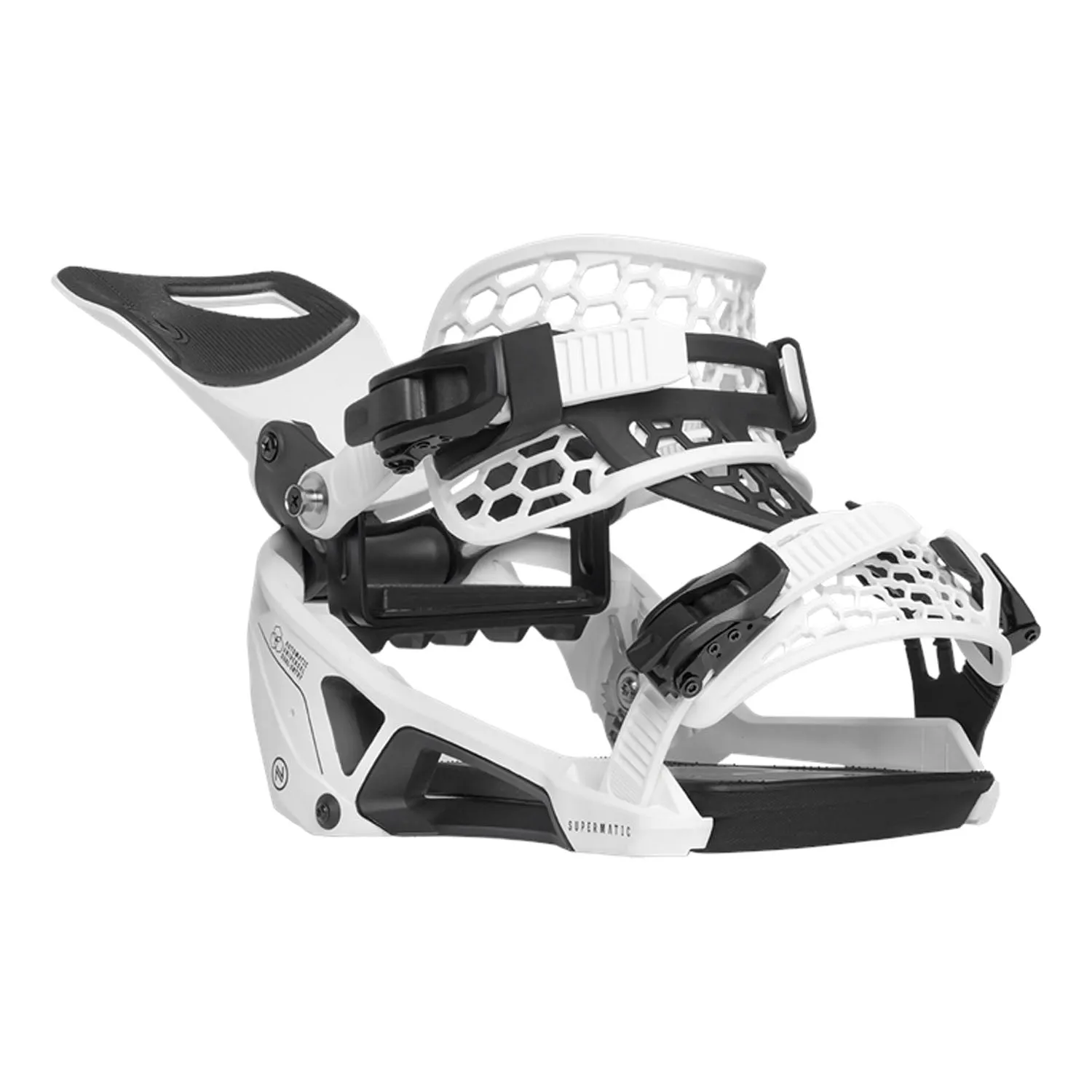 Nidecker Supermatic Snowboard Bindings 2025 White