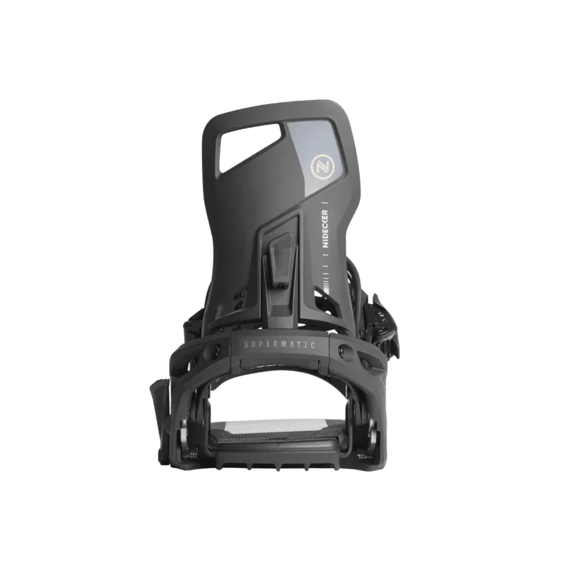 NIDECKER Supermatic Snowboard Bindings Black 2025