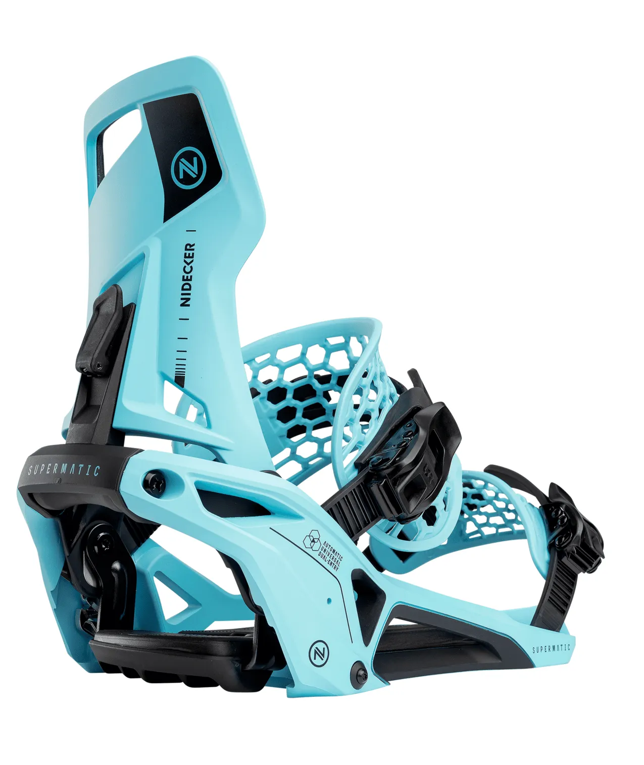 NIDECKER Supermatic Snowboard Bindings Cyan 2025