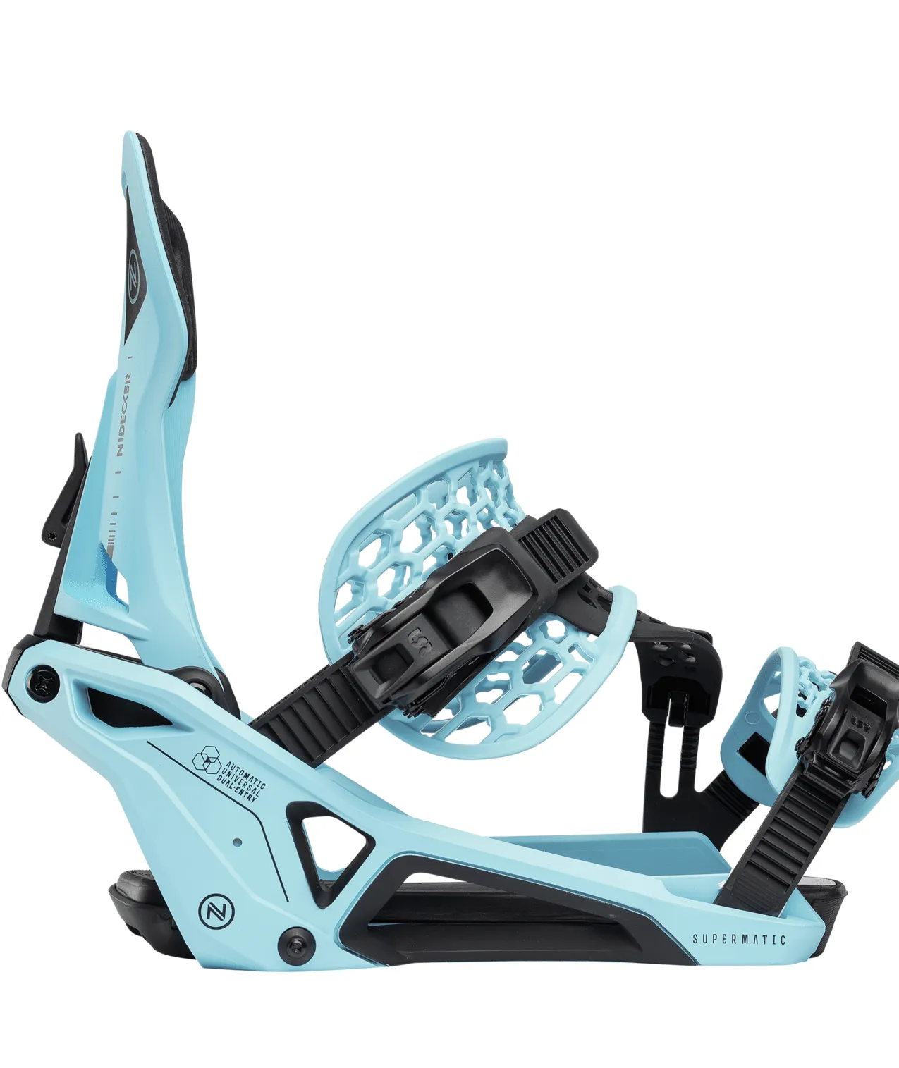 NIDECKER Supermatic Snowboard Bindings Cyan 2025