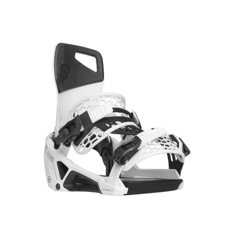 NIDECKER Supermatic Snowboard Bindings White 2025