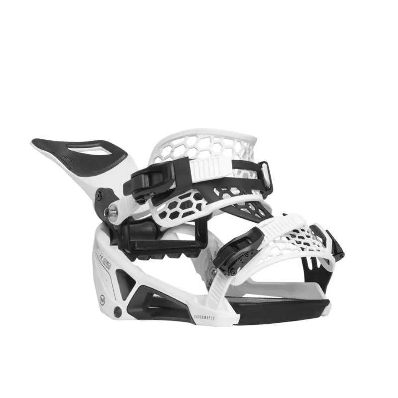 NIDECKER Supermatic Snowboard Bindings White 2025