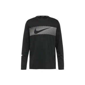 Nike Miler Flash Dri-FIT UV Long Sleeve 'black' (2024)