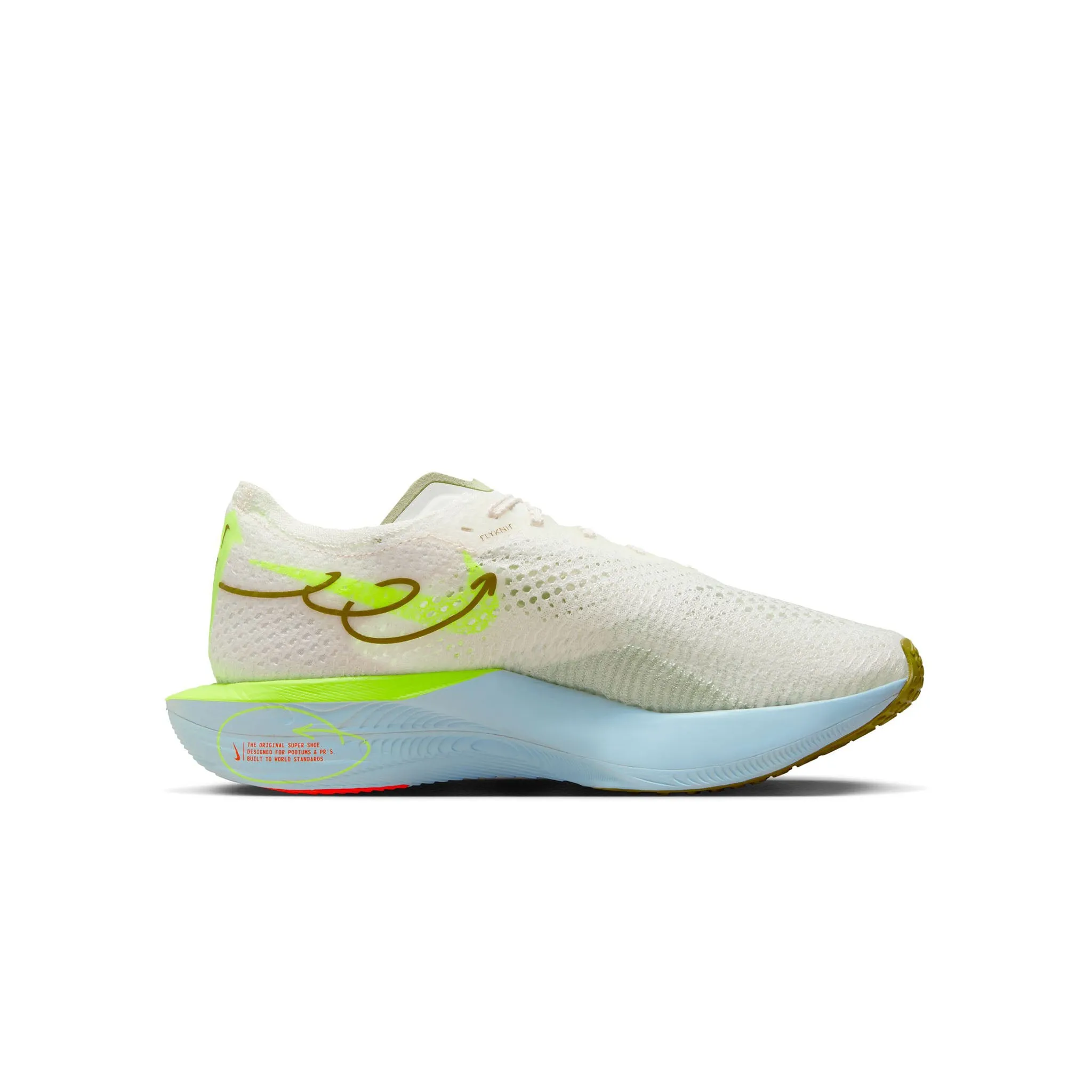 Nike | Women's Vaporfly 3 Road Racing Shoes - Sail/Glacier