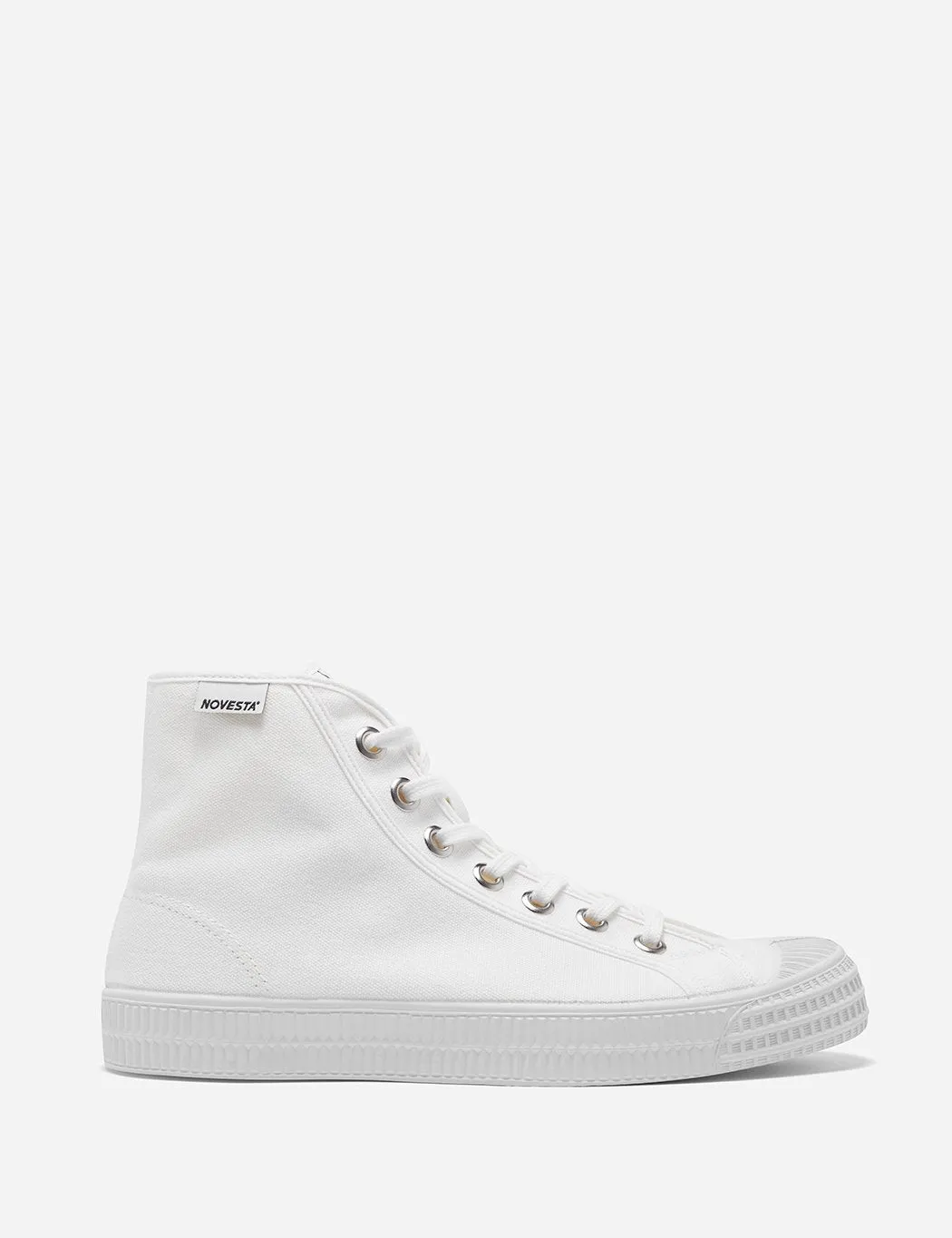 Novesta Star Dribble Hi Trainers (Canvas) - White