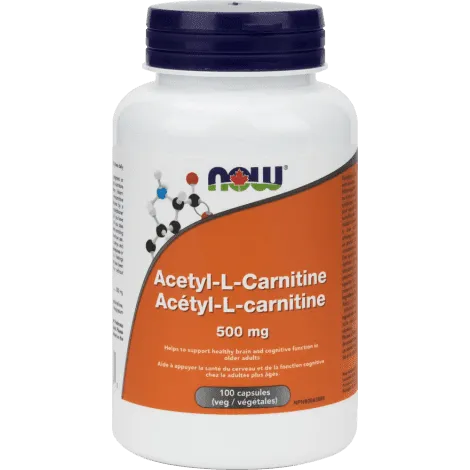 Now - acetyl-l-carnitine 500mg - 100 vcaps