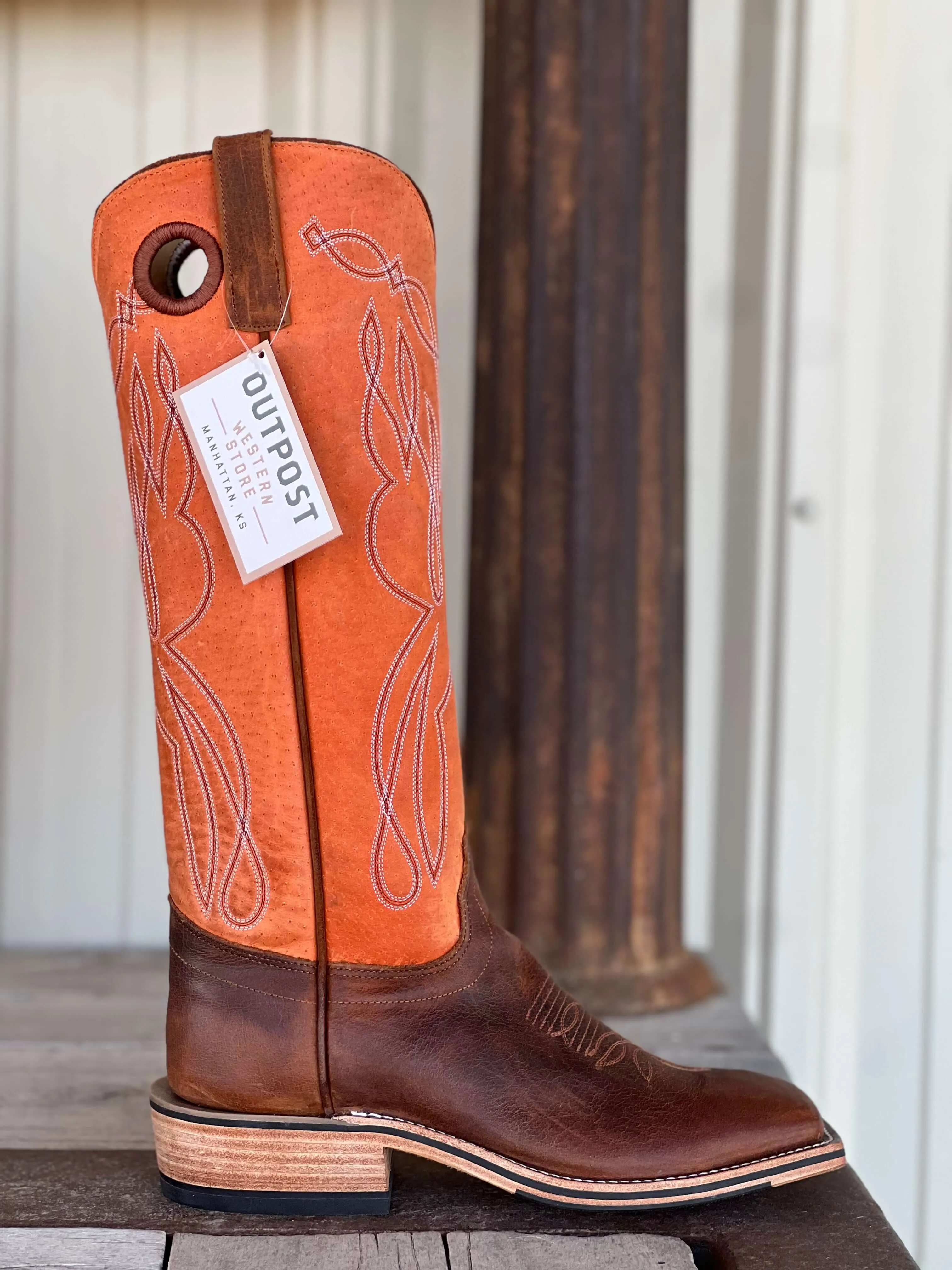 Olathe Boot Co. | Saddle Elk Butt Tanager Tall Top Boot