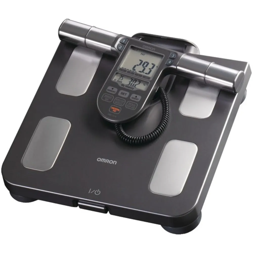 Omron HBF-514C Full-Body Sensor Body Composition Monitor & Scale with 7 Fitness Indicators (90-Day Memory)