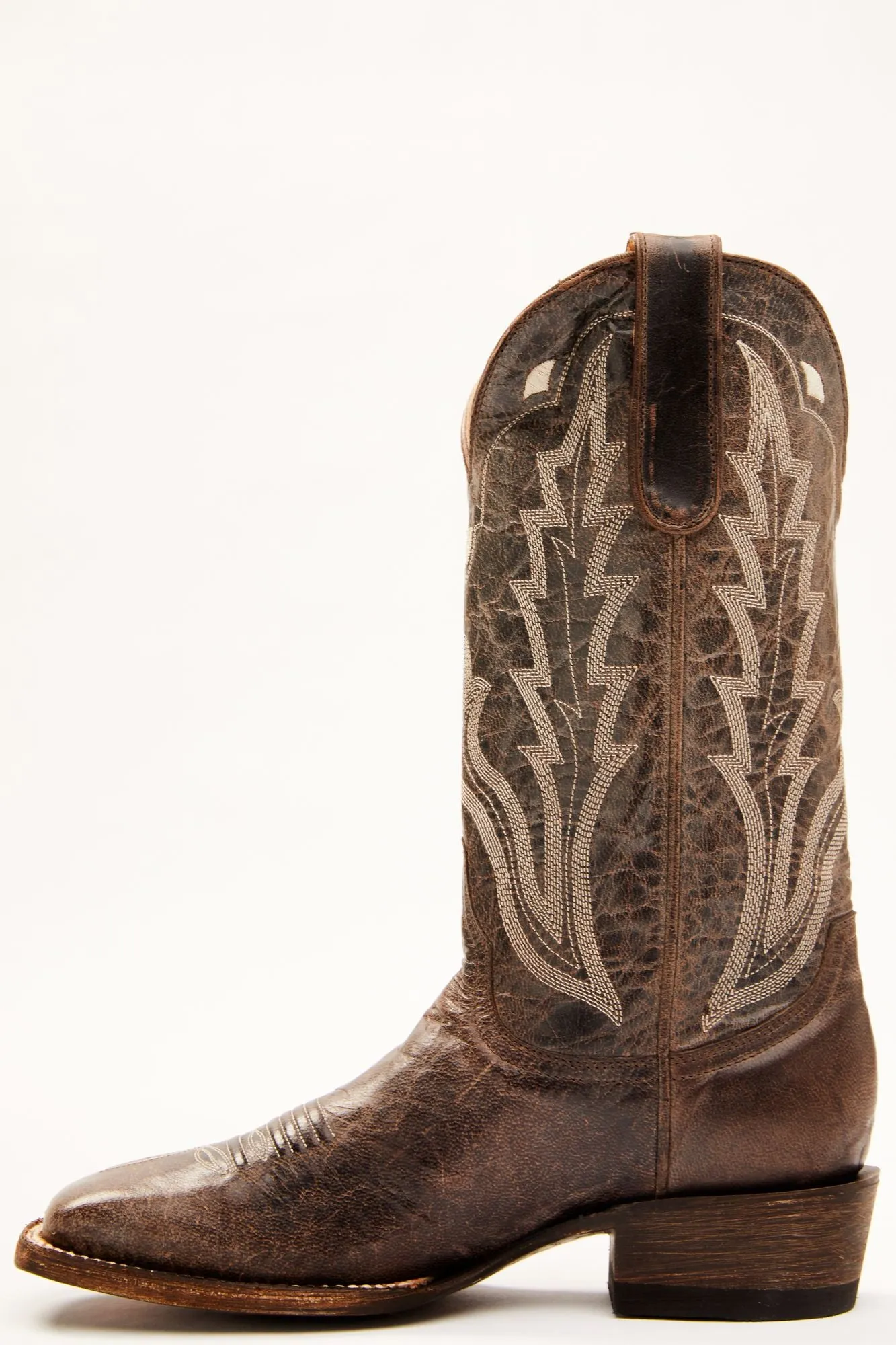 Outlaw Dark Brown Performance Western Boot w/Comfort Technology – Broad Square Toe