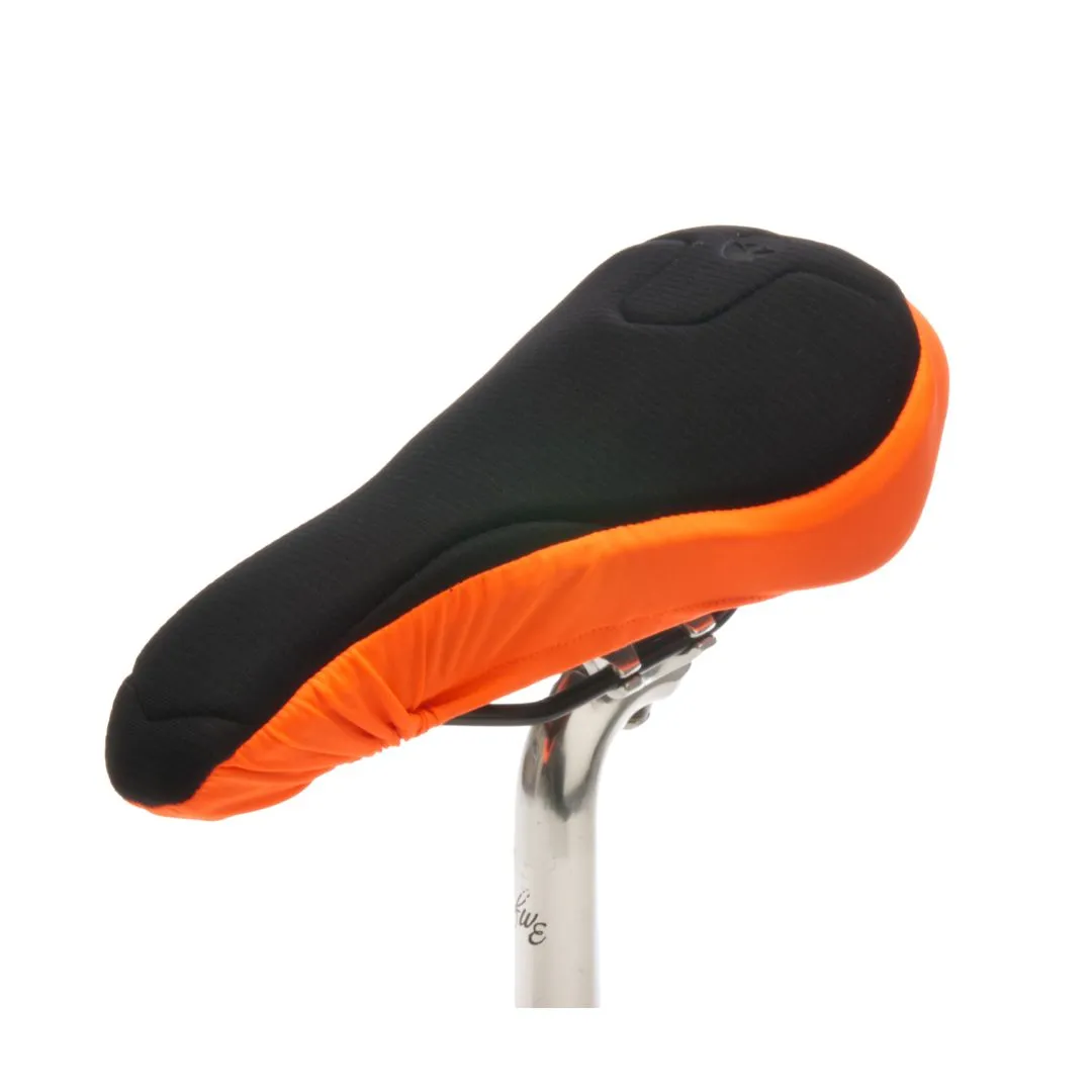 Padded Bike Seat Cover - Black & Orange (Women)