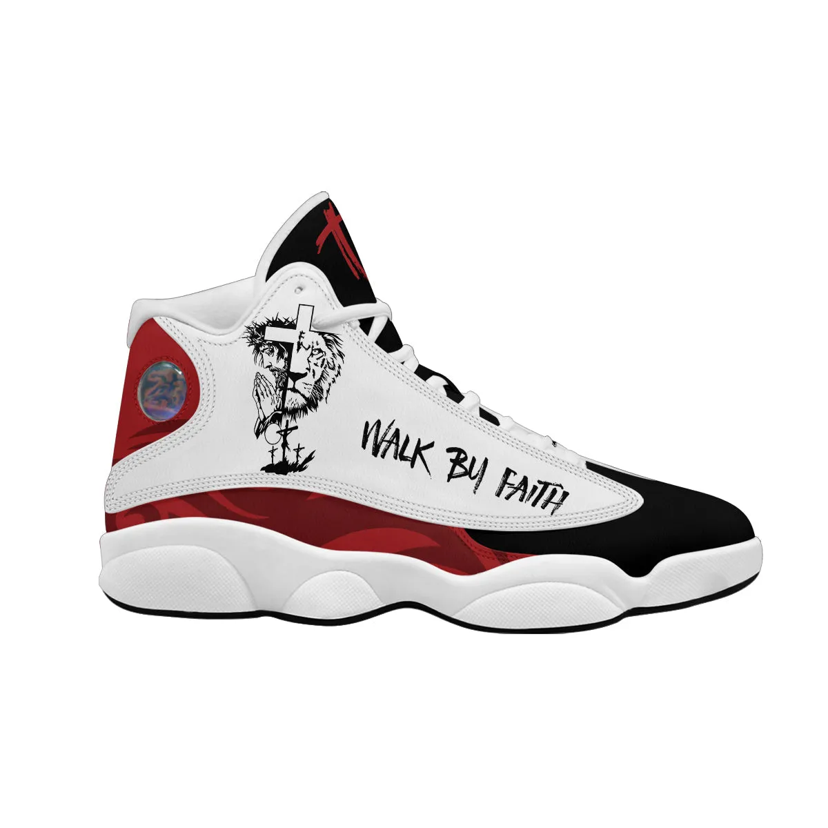 Personalized Jesus Christ J13 Shoes - Walk By Faith Shoes - God Prayers Custom J13 Shoes