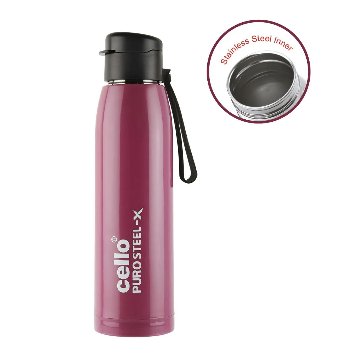 Puro Steel-X Cooper 900 Water Bottle, 740ml