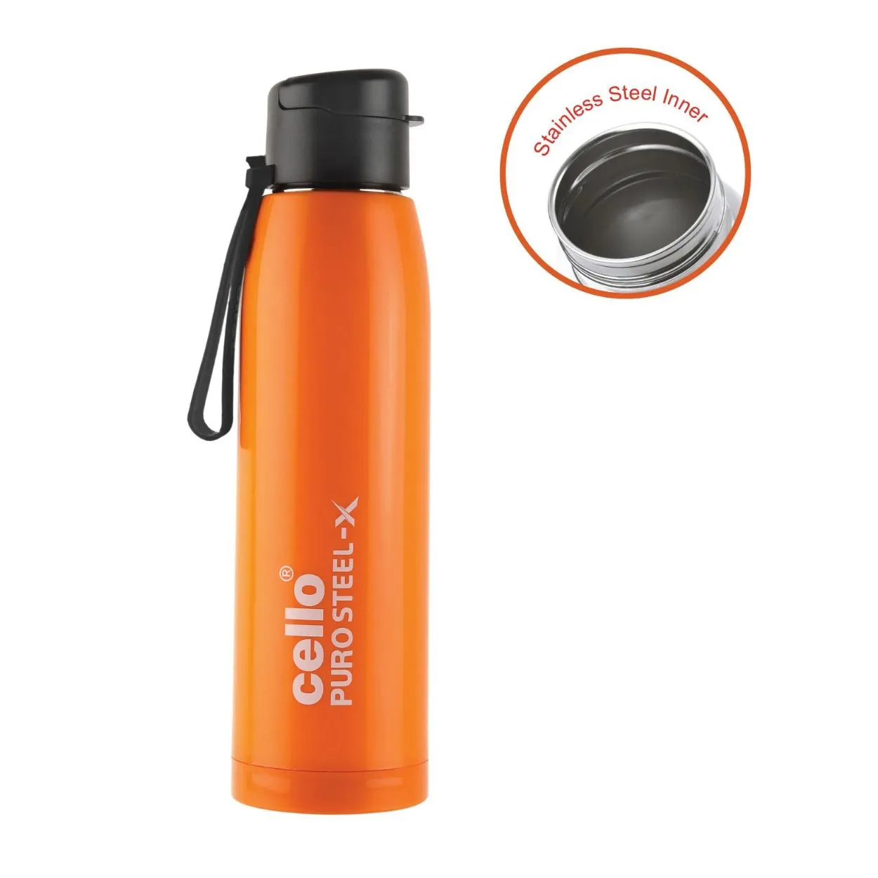 Puro Steel-X Cooper 900 Water Bottle, 740ml