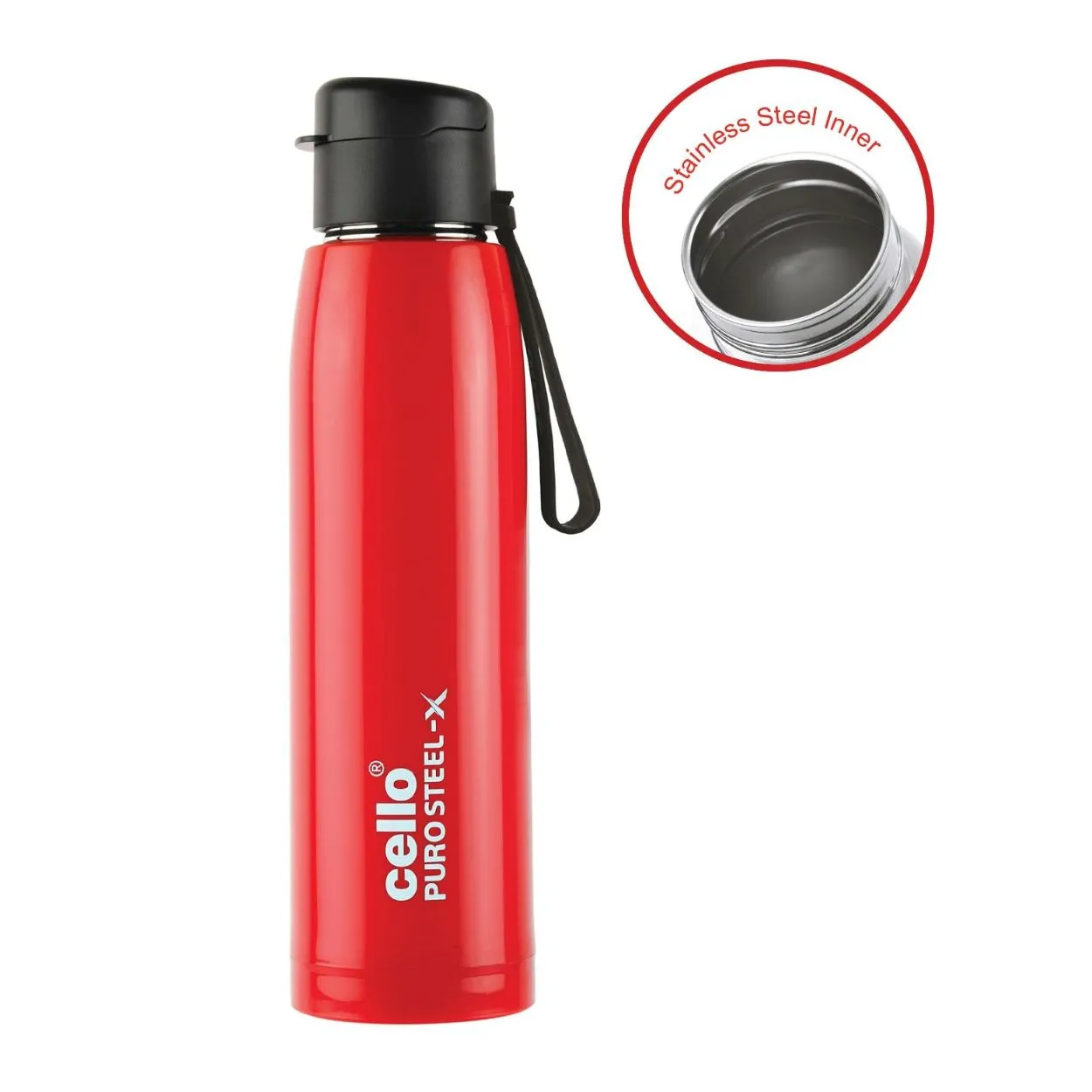 Puro Steel-X Cooper 900 Water Bottle, 740ml