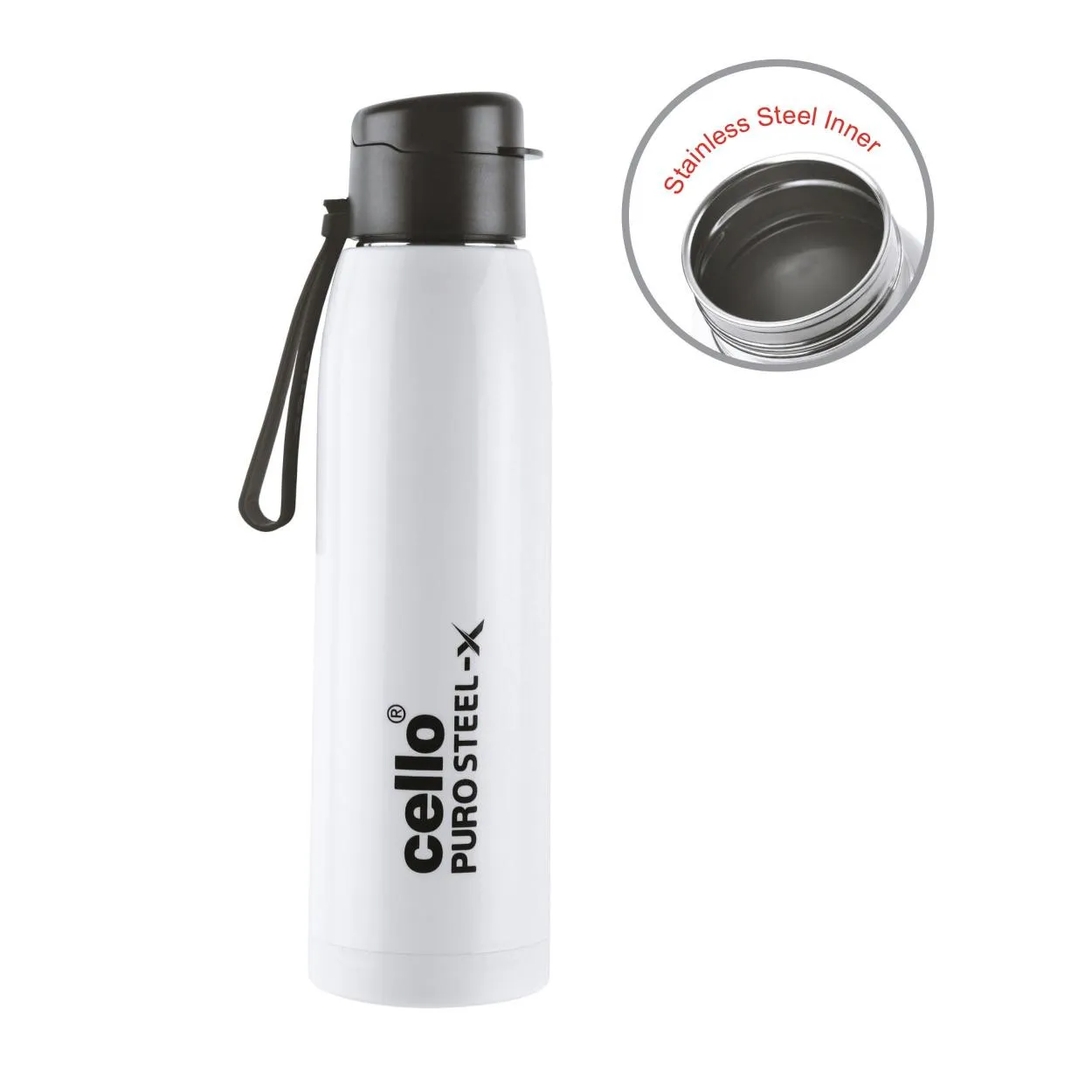 Puro Steel-X Cooper 900 Water Bottle, 740ml