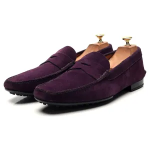 Purple Suede Driving Loafers UK 10