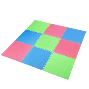 Puzzle Mat Multipack One Fitness Mp10 Green-Blue-Red