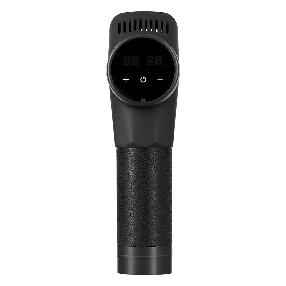 Quiet 30-Speed Massage Gun 8 Heads LED Display Everfit