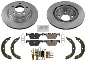 Rear Performance Disc Brake Rotors & Pads Sensor for BMW 320i xDrive 2013-2016