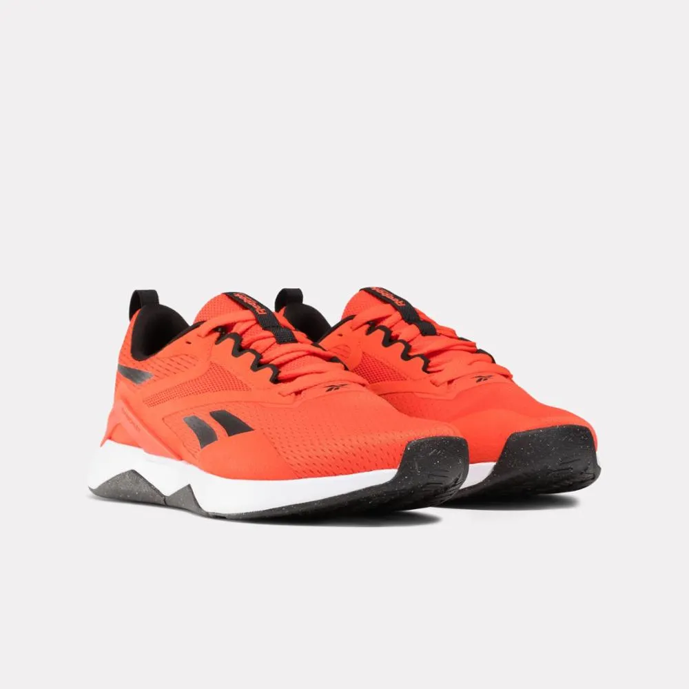 Reebok Footwear Men Nanoflex TR 2 Shoes DYNRED/CBLACK/FTWWHT