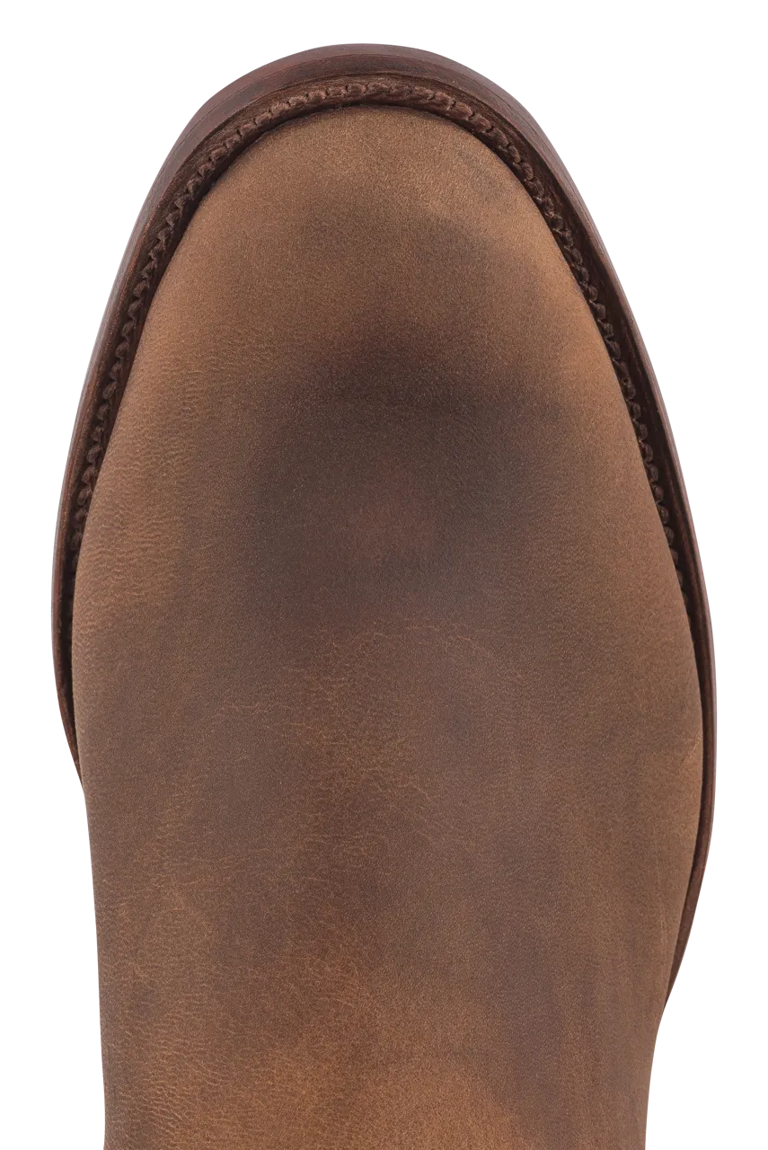 Rios of Mercedes Elk Bottom Roper Boots - Sand