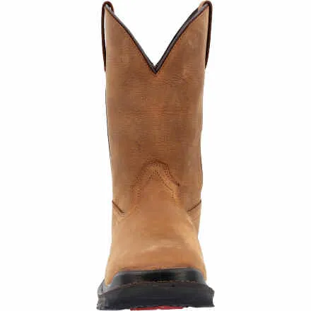 ROCKY Men's Rams Horn Waterproof Pull-On Work Boot RKW0395