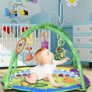 Round Baby Fitness Mat children Fitness Center Crawling Rugs Cartoon Activity Carpet Infant Bed