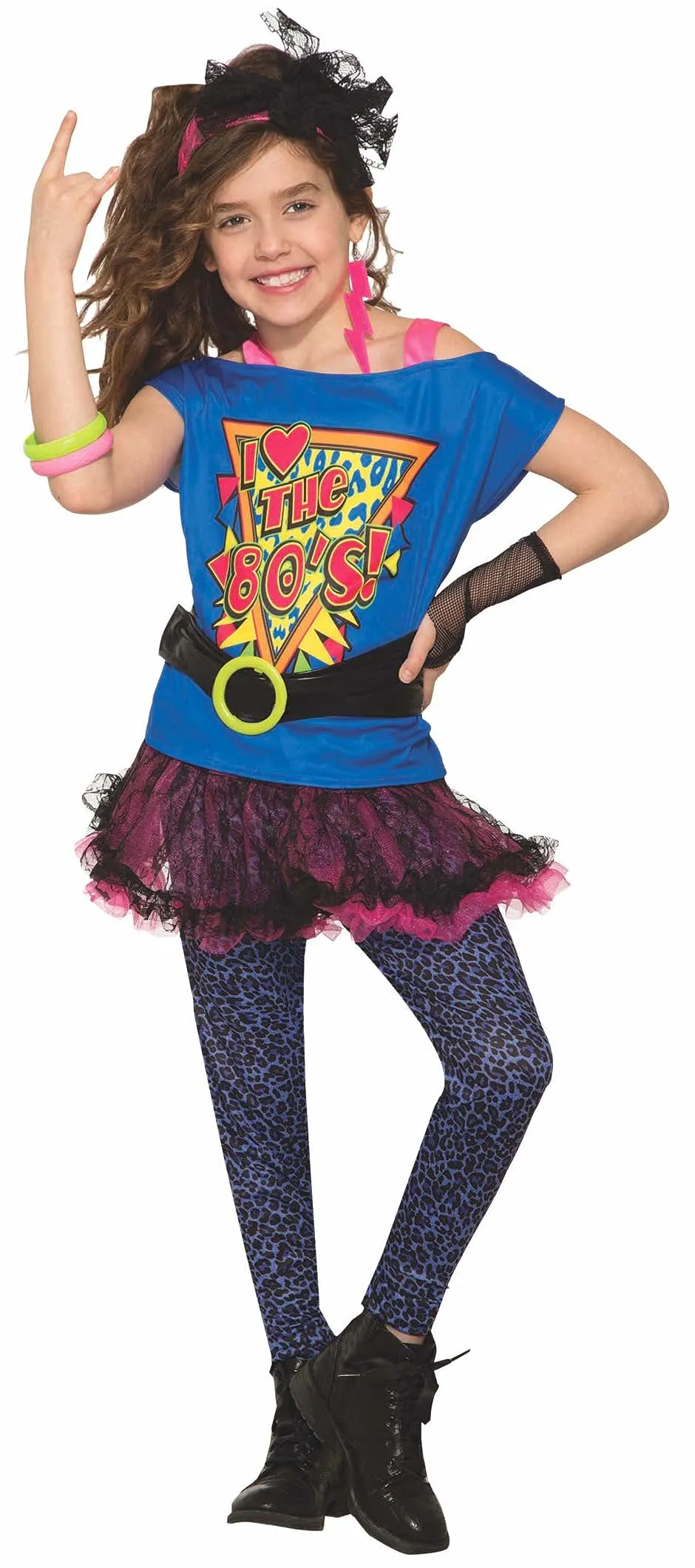 Rubie's Girl's Wild 80's Costume