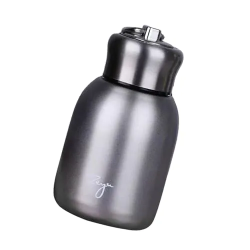 SAZ DEKOR Insulated Coffee Mug 300ml Stainless Steel Travel Drink Water Bottle for Gym Argent