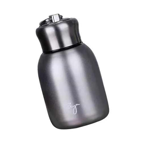 SAZ DEKOR Insulated Coffee Mug 300ml Stainless Steel Travel Drink Water Bottle for Gym Argent