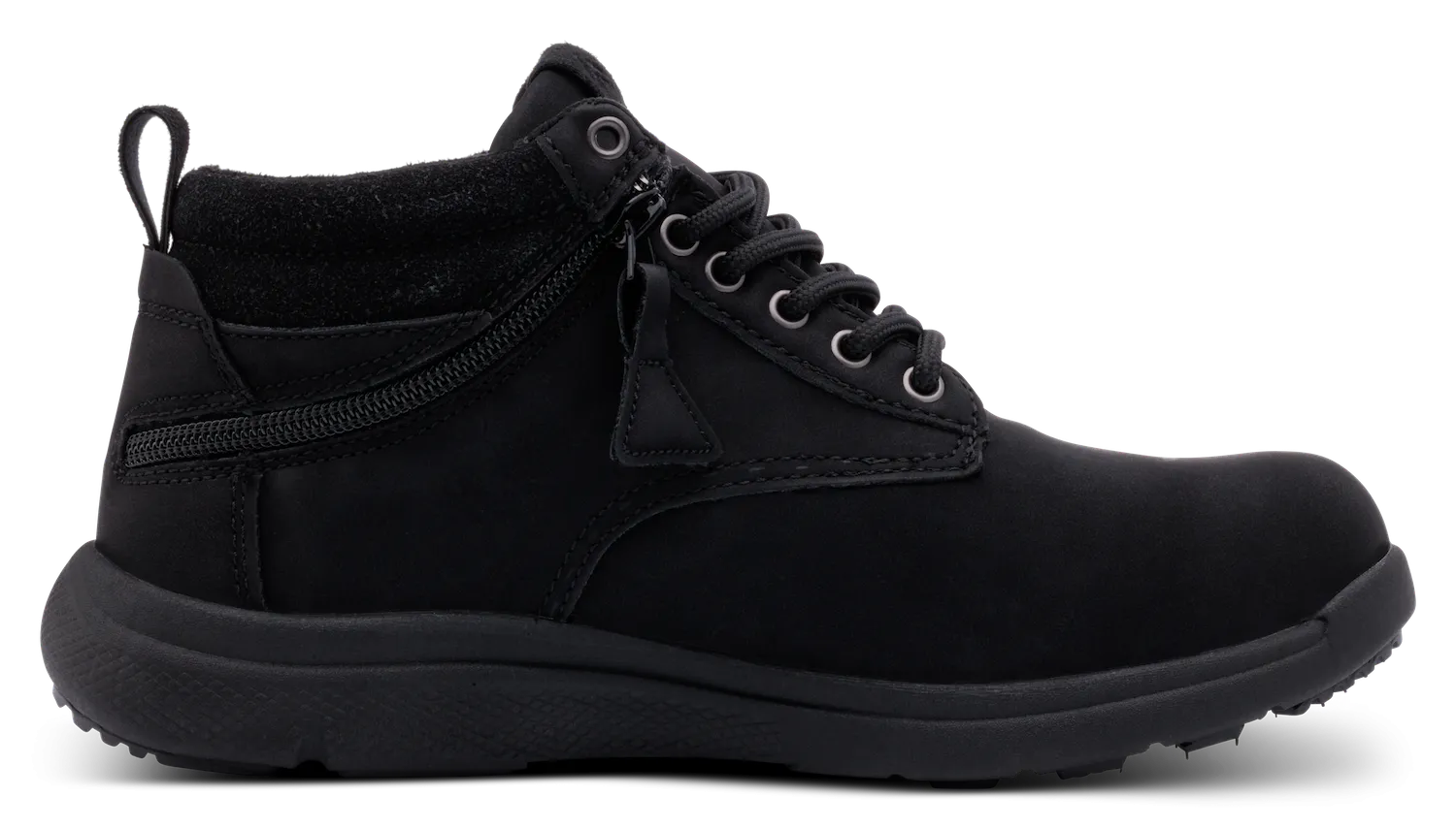 Scout wide-fit black boot - women