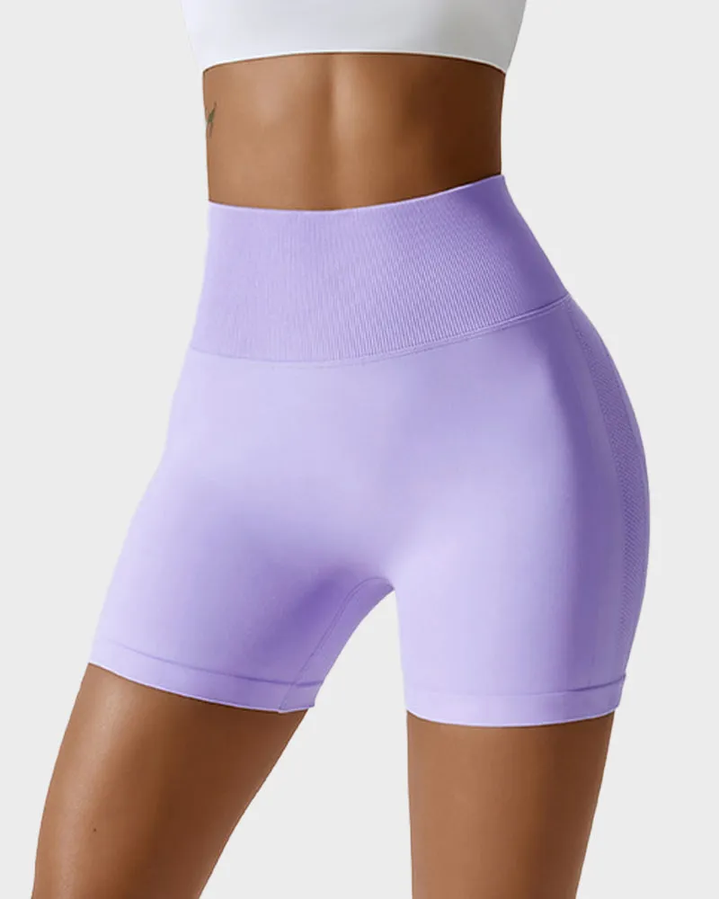 Seamless Knit Breathable Butt Lifting Fitness Shorts