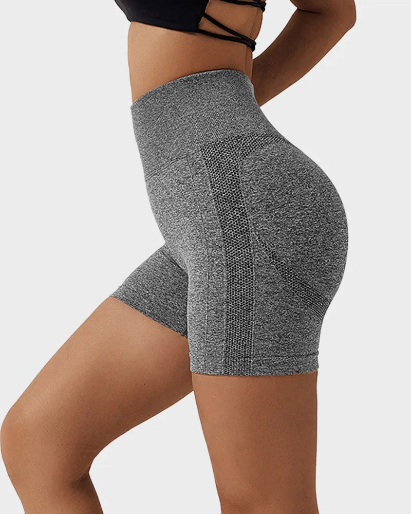 Seamless Knit Breathable Butt Lifting Fitness Shorts