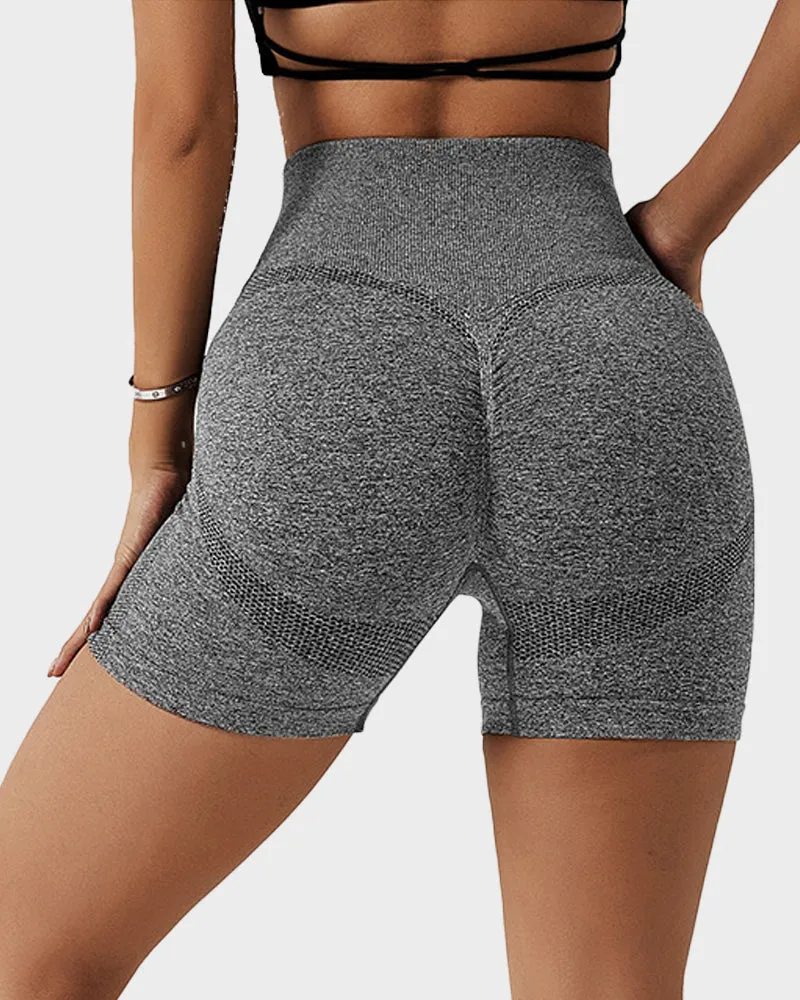 Seamless Knit Breathable Butt Lifting Fitness Shorts