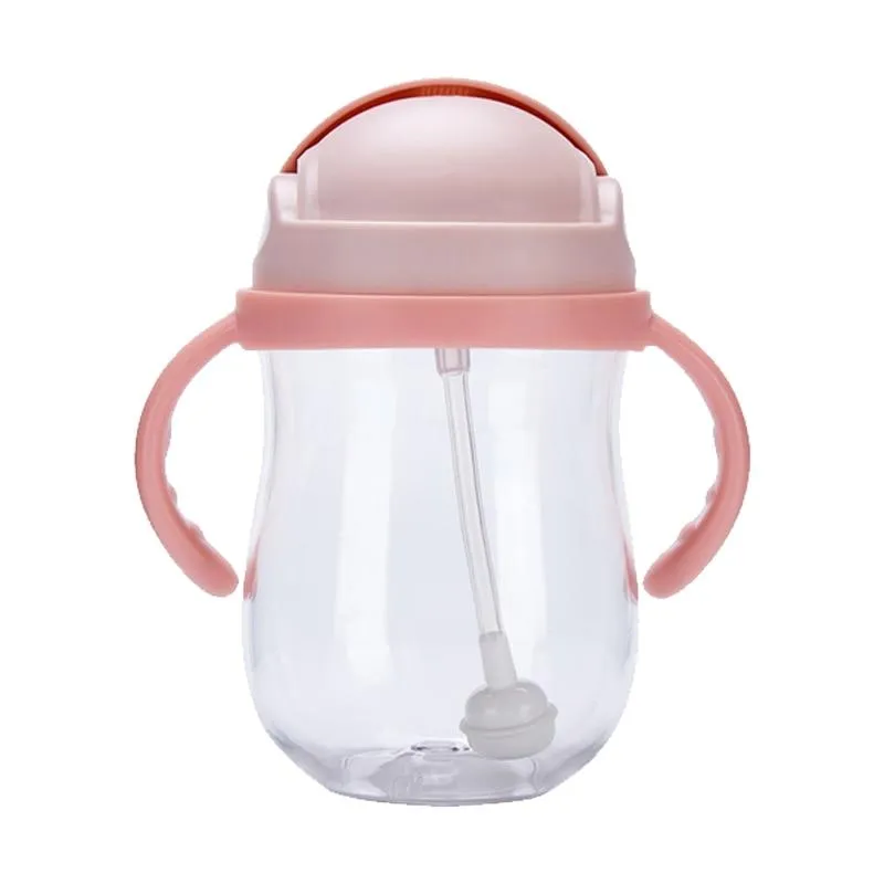 Silica Gel Feeding Kids Toddler Newborn Baby Drink Cups Water Bottles Kids Drinking Sippy A Cup with Straw Copo Infantil Drinker