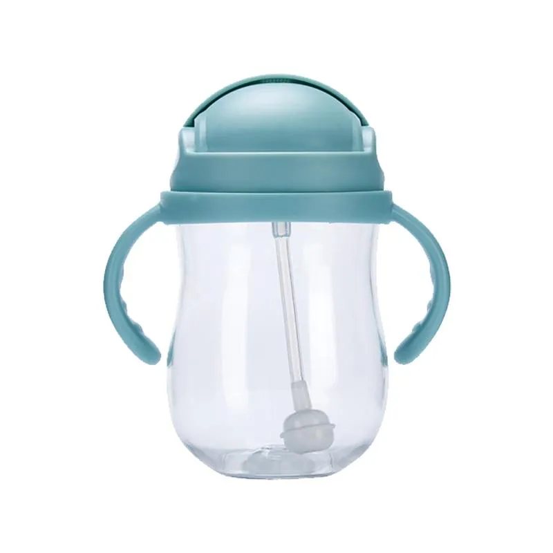 Silica Gel Feeding Kids Toddler Newborn Baby Drink Cups Water Bottles Kids Drinking Sippy A Cup with Straw Copo Infantil Drinker